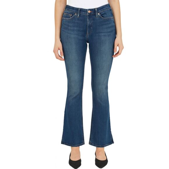 Canyon Retreat Womens Flare Jeans Size 6P Petite Medium Wash High Rise Stretchy - Picture 1 of 9